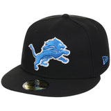 Detroit Lions NFL Black Dome New Era 59FIFTY