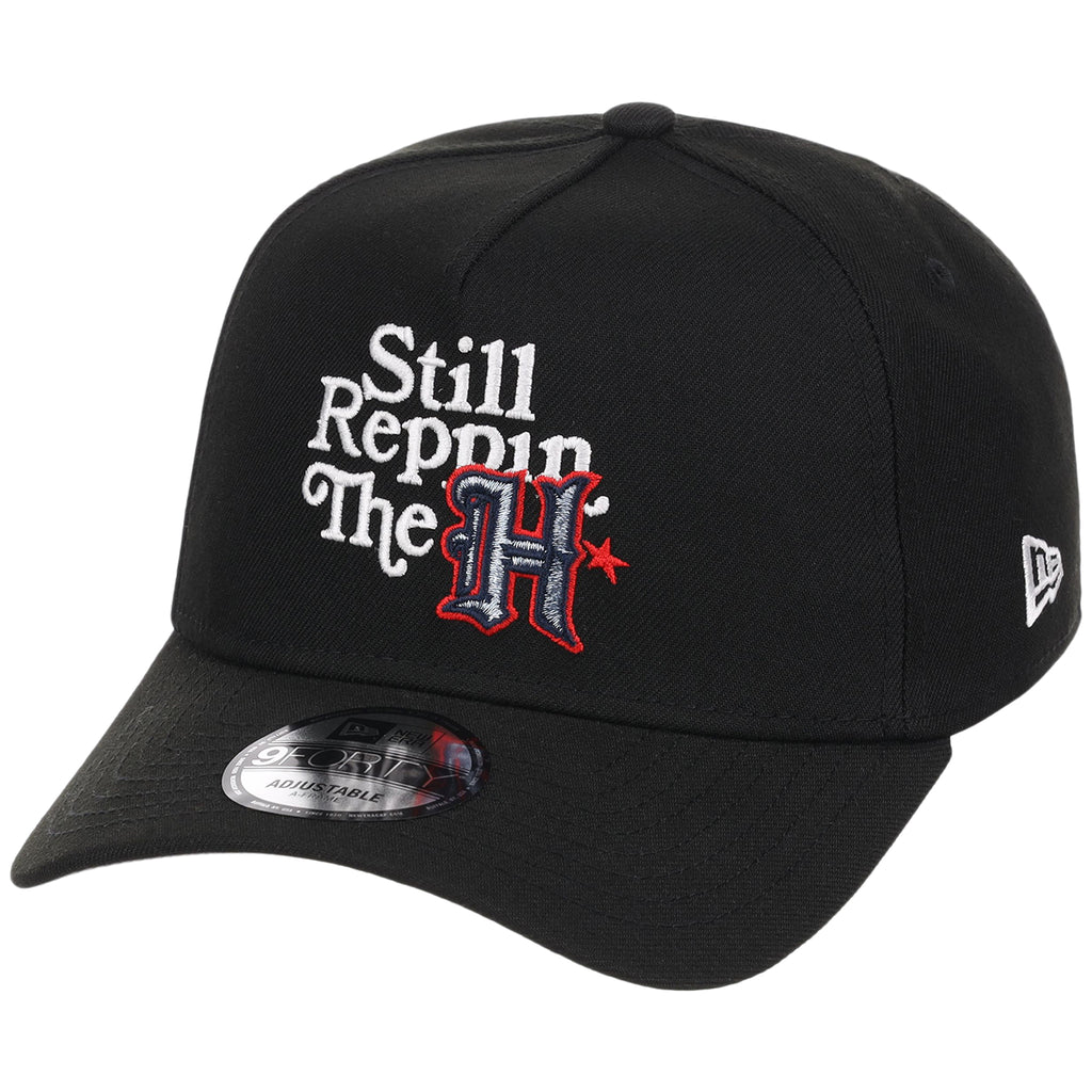 Houston Texans 'Still Reppin' (Black/Black) Houston Crown the City New Era 9FORTY A-Frame