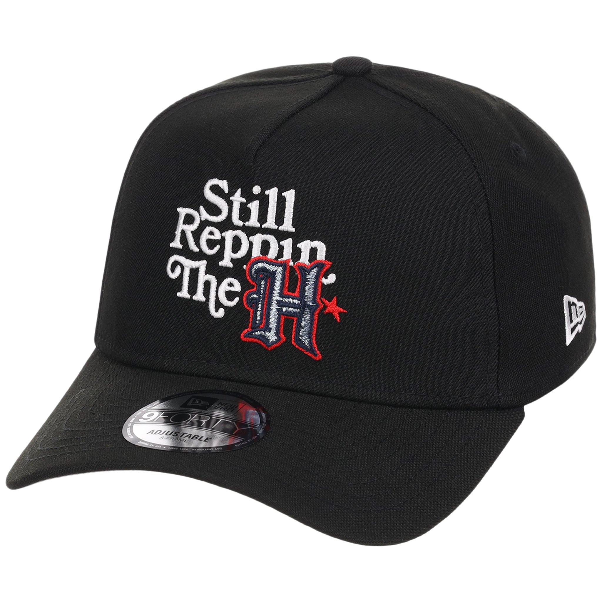 Houston Texans 'Still Reppin' (Black/Black) Houston Crown the City New Era 9FORTY A-Frame
