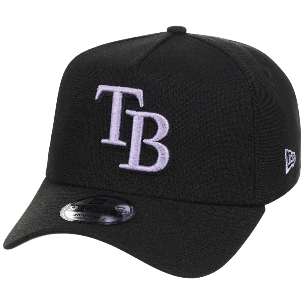 Tampa Bay Rays MLB Black x Lavender FASHION CORE New Era 9FORTY A-Frame