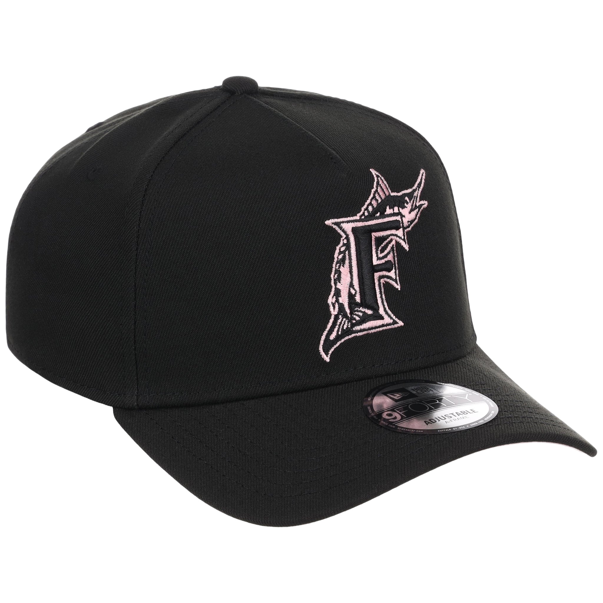 Miami Marlins MLB Black x Pink FASHION CORE New Era 9FORTY A-Frame