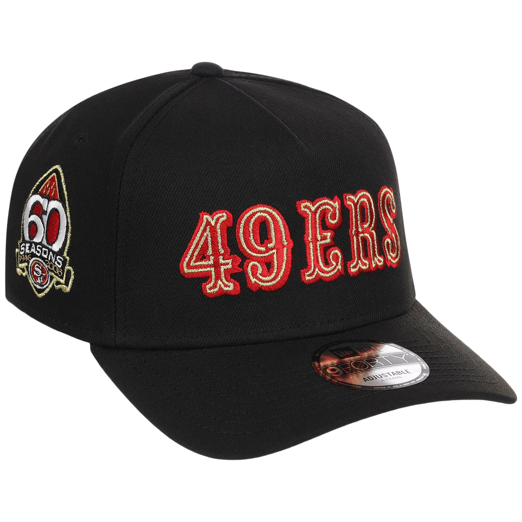 San Francisco 49Ers NFL Black Dome New Era 9FORTY A-Frame