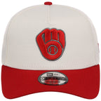 Milwaukee Brewers MLB Chrome x Red FASHION CORE New Era 9FORTY A-Frame