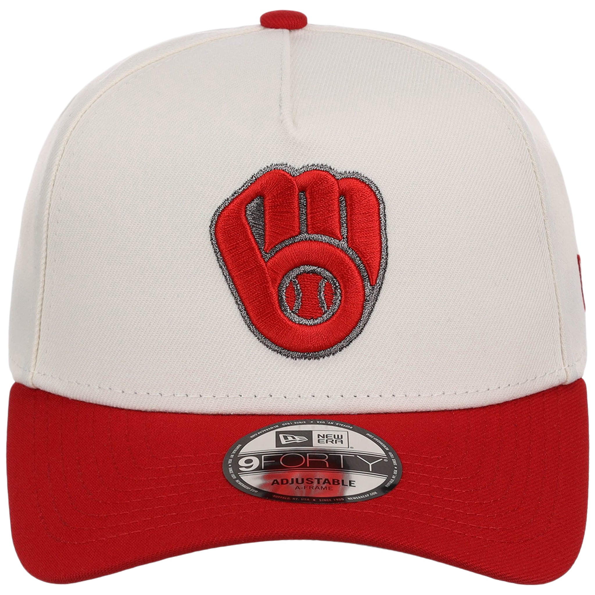 Milwaukee Brewers MLB Chrome x Red FASHION CORE New Era 9FORTY A-Frame