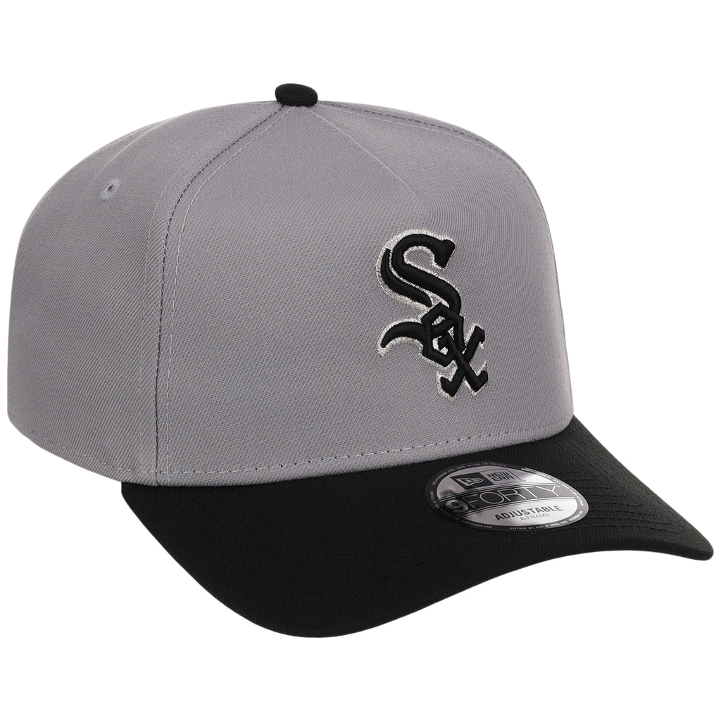 Chicago White Sox MLB Gray x Black FASHION CORE New Era 9FORTY A-Frame