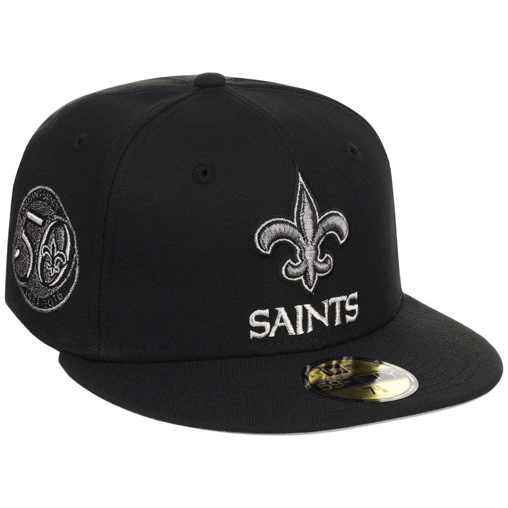 New Orleans Saints NFL Liquid Titanium New Era 59FIFTY