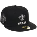 New Orleans Saints NFL Liquid Titanium New Era 59FIFTY