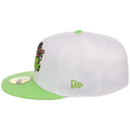 Hub City Spartanburgers MiLB Burger Day New Era 59FIFTY (White/Lime)