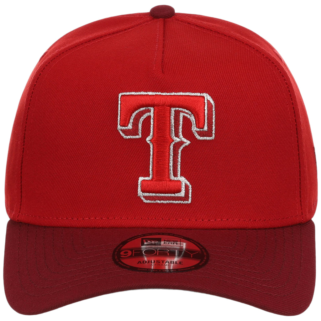 Texas Rangers MLB Red x Cardinal FASHION CORE New Era 9FORTY A-Frame