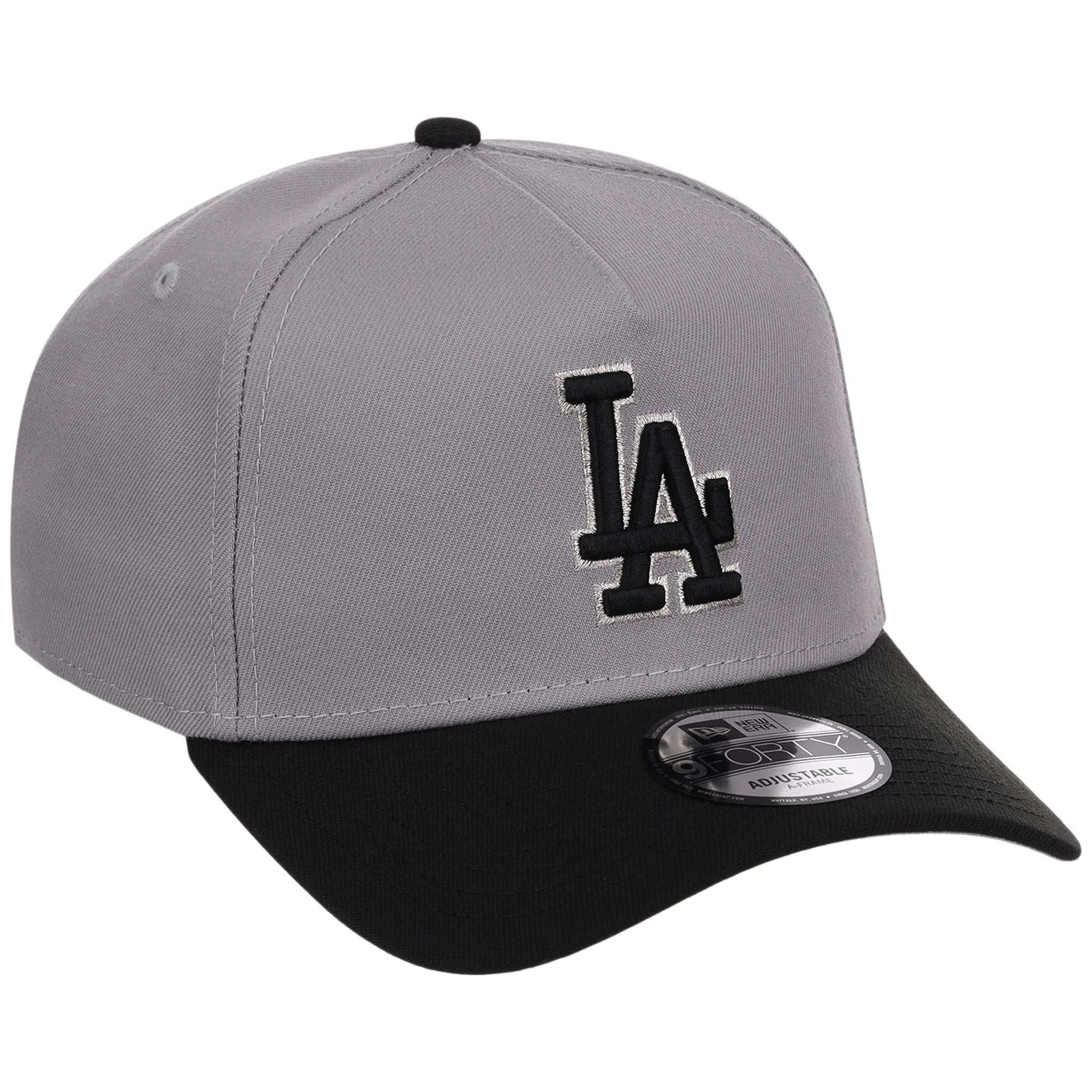 Los Angeles Dodgers MLB Gray x Black FASHION CORE New Era 9FORTY A-Frame