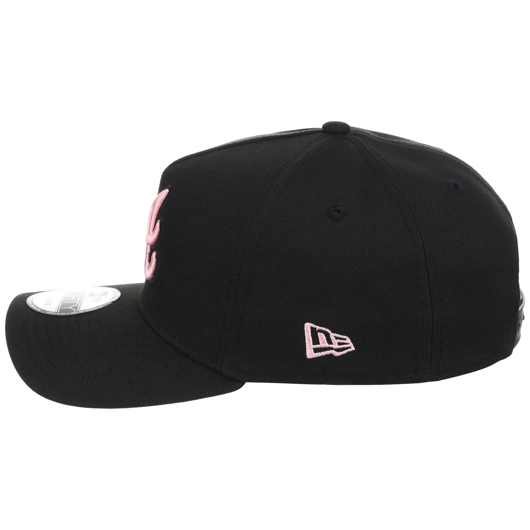 Atlanta Braves MLB Black x Pink FASHION CORE New Era 9FORTY A-Frame