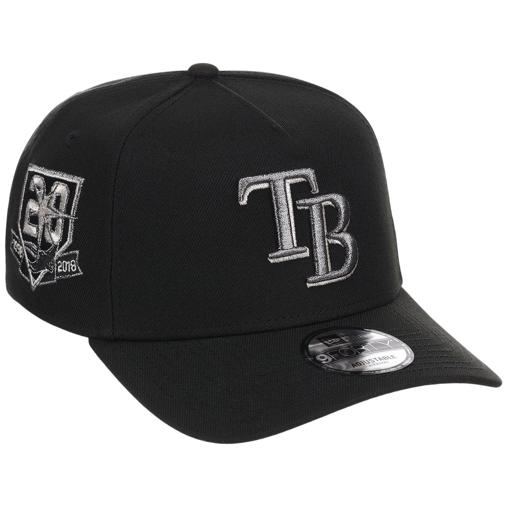 Tampa Bay Rays MLB Liquid Titanium New Era 9FORTY A-Frame