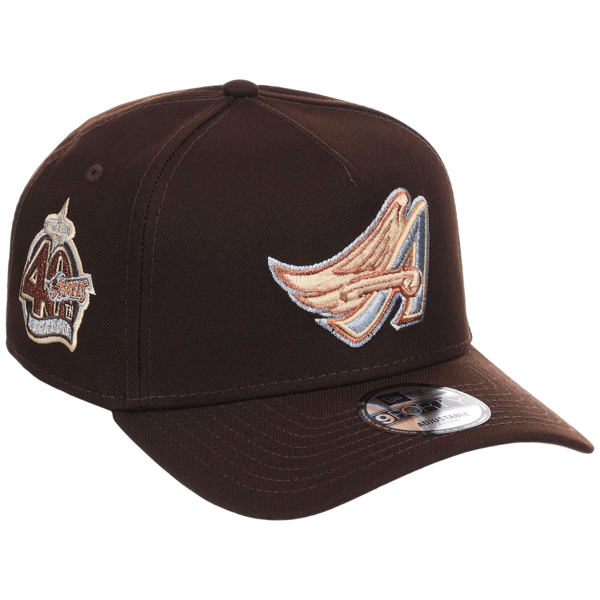 Anaheim Angels MLB Frosted Bark New Era 9FORTY A-Frame