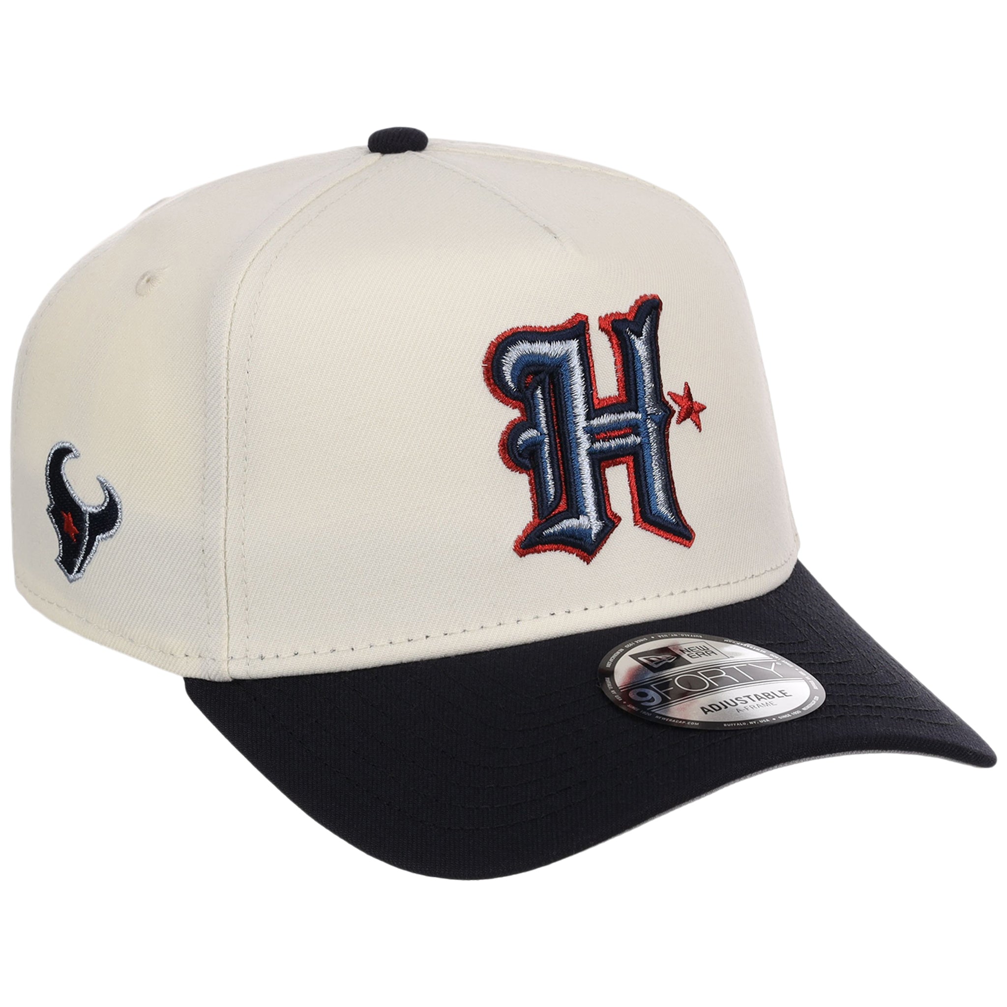 Houston Texans 'H' (Chrome/Navy) Houston Crown the City New Era 9FORTY A-Frame