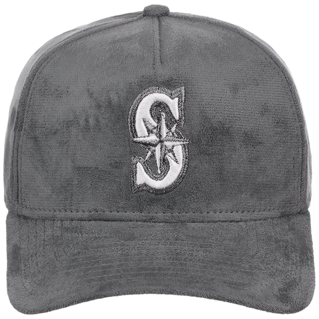 Seattle Mariners MLB Gray x Suede FASHION CORE New Era 9FORTY A-Frame