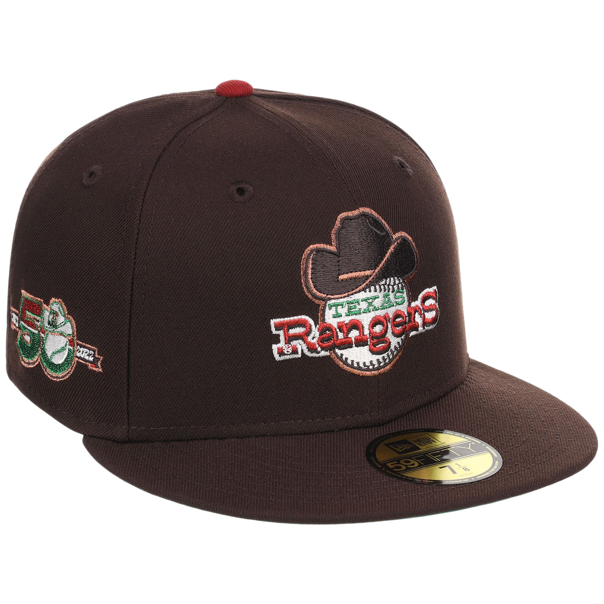 Texas Rangers Dallas Crown the City New Era 59FIFTY (Dark Brown/Dark Brown)
