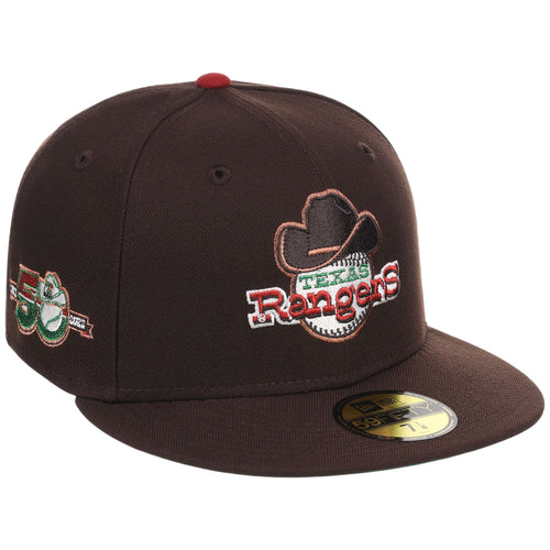Texas Rangers Dallas Crown the City New Era 59FIFTY (Dark Brown/Dark Brown)