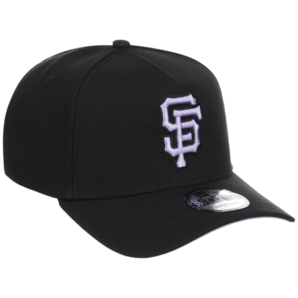 San Francisco Giants MLB Black x Lavender FASHION CORE New Era 9FORTY A-Frame