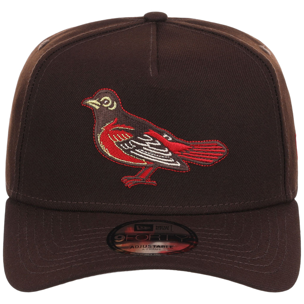 Baltimore Orioles MLB Burnt Wood FASHION CORE New Era 9FORTY A-Frame