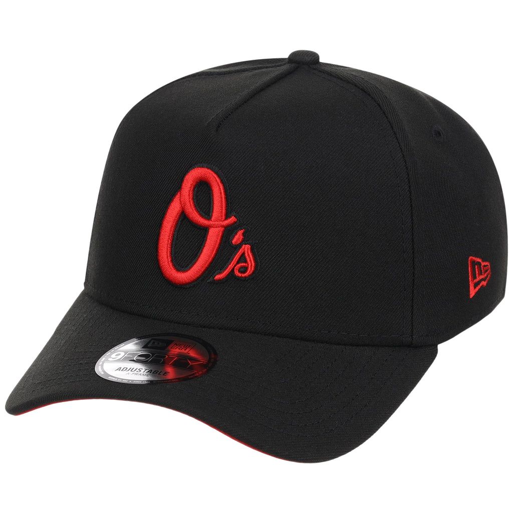 Baltimore Orioles MLB Black x Red FASHION CORE New Era 9FORTY A-Frame