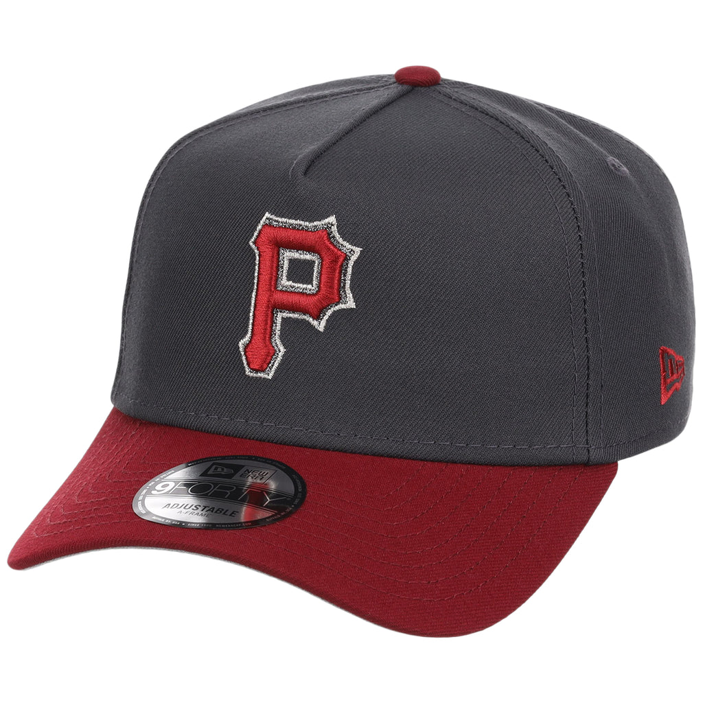 Pittsburgh Pirates MLB Graphite x Cardinal FASHION CORE New Era 9FORTY A-Frame
