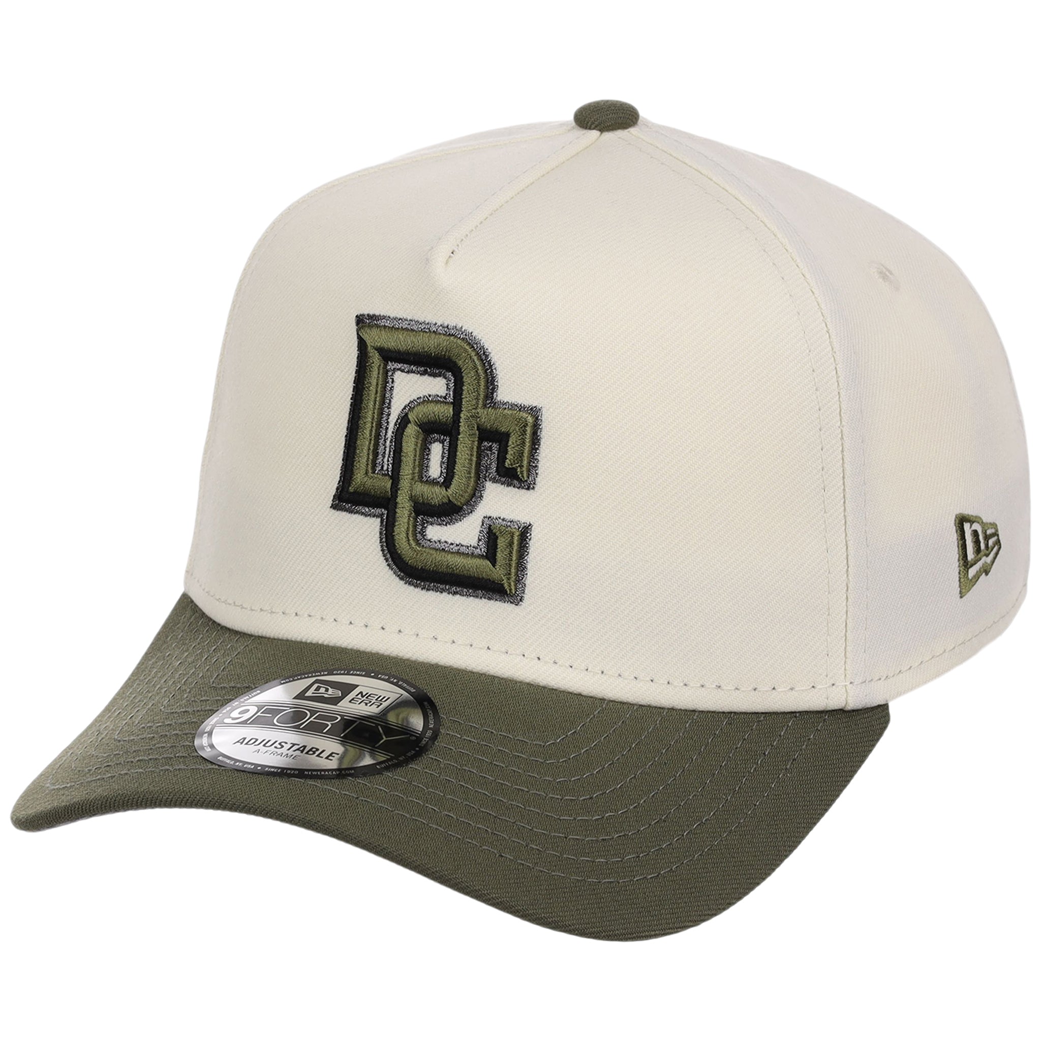 Washington Nationals MLB Chrome Olive New Era 9FORTY
