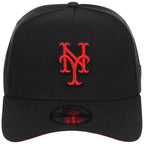 New York Mets MLB Black x Red FASHION CORE New Era 9FORTY A-Frame