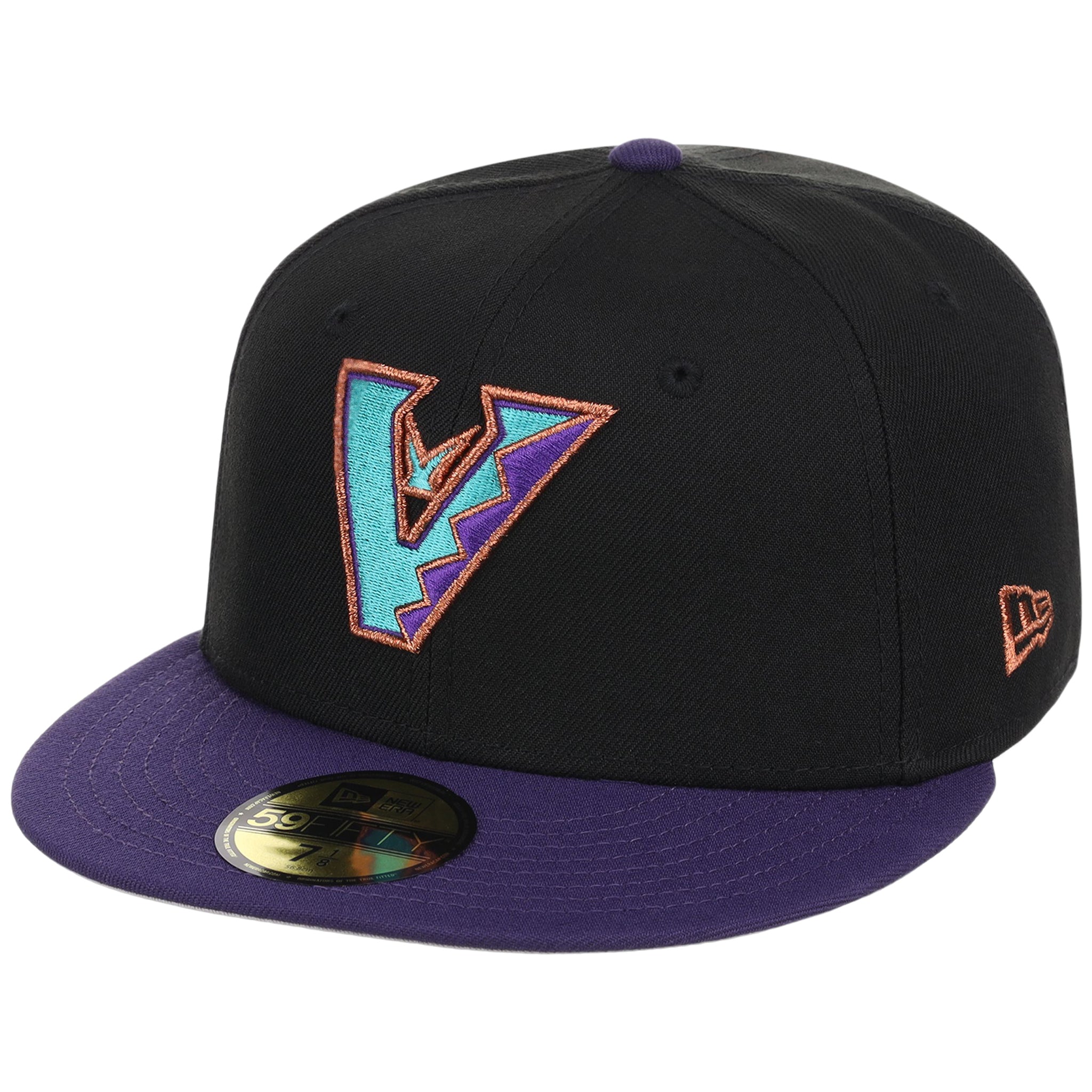 Arizona Diamondbacks MLB Flipmode 2.0 New Era 59FIFTY (Black/Purple/Gray)