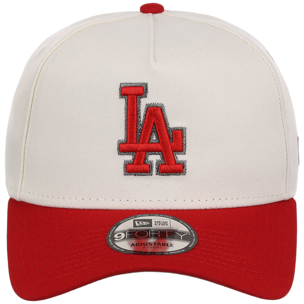 Los Angeles Dodgers MLB Chrome x Red FASHION CORE New Era 9FORTY A-Frame