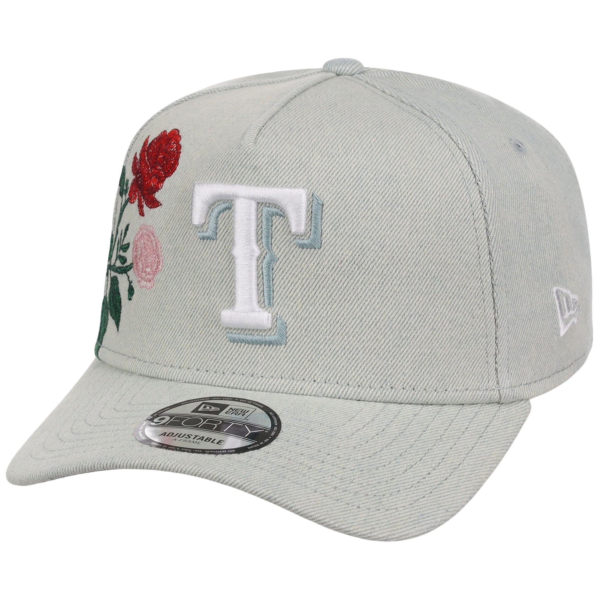 Texas Rangers MLB Denim Flower New Era 9FORTY