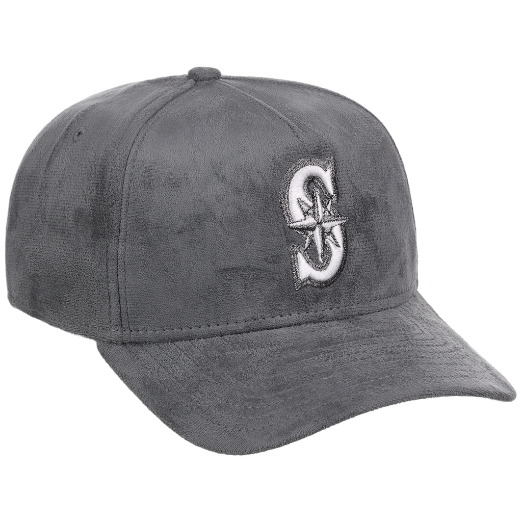 Seattle Mariners MLB Gray x Suede FASHION CORE New Era 9FORTY A-Frame
