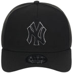 New York Yankees MLB Black x Pewter FASHION CORE New Era 9FORTY A-Frame