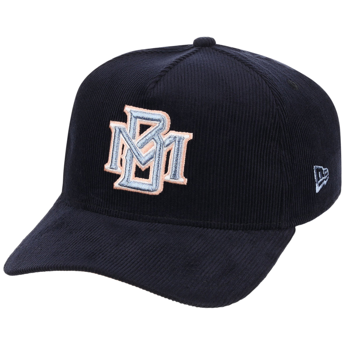 Milwaukee Brewers MLB Peach Ice Navy Cord New Era 9FORTY A-Frame – 4
