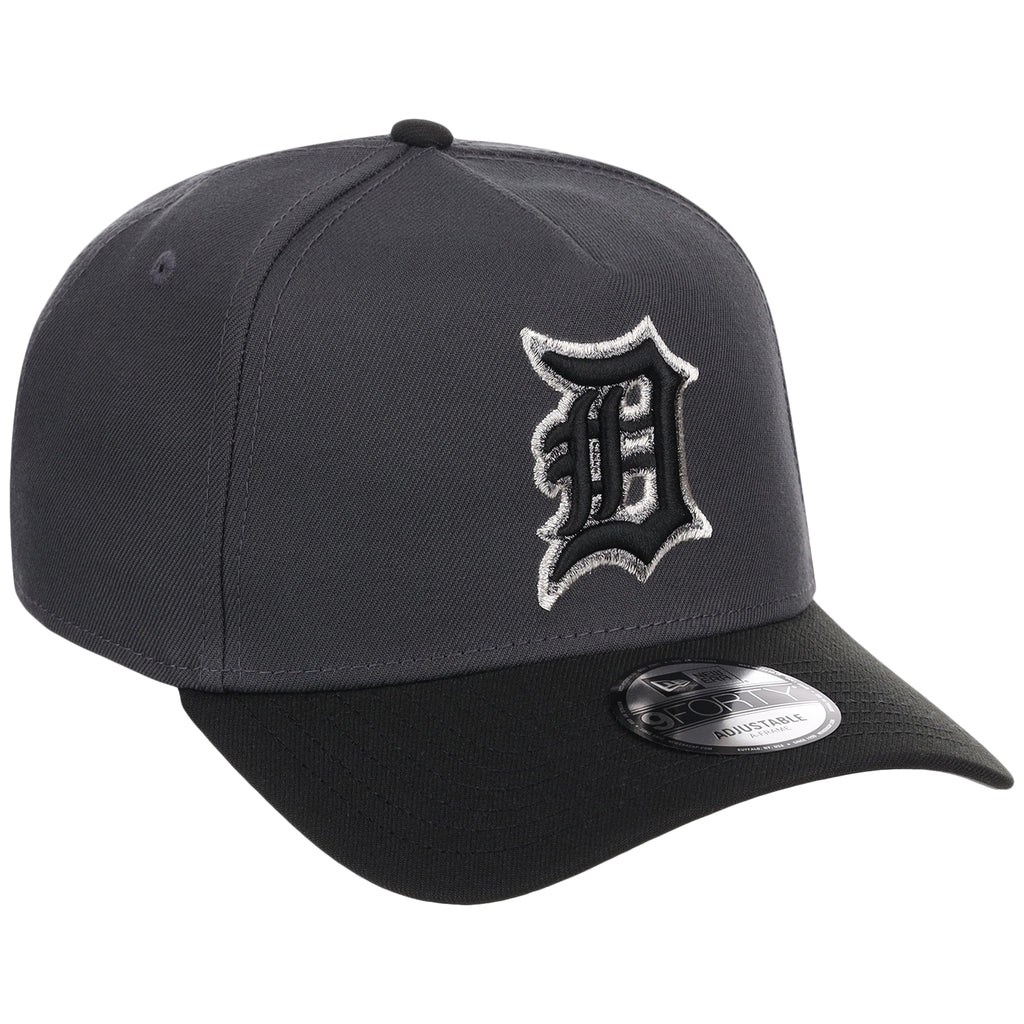 Detroit Tigers MLB Graphite x Black FASHION CORE New Era 9FORTY A-Frame