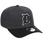 Detroit Tigers MLB Graphite x Black FASHION CORE New Era 9FORTY A-Frame