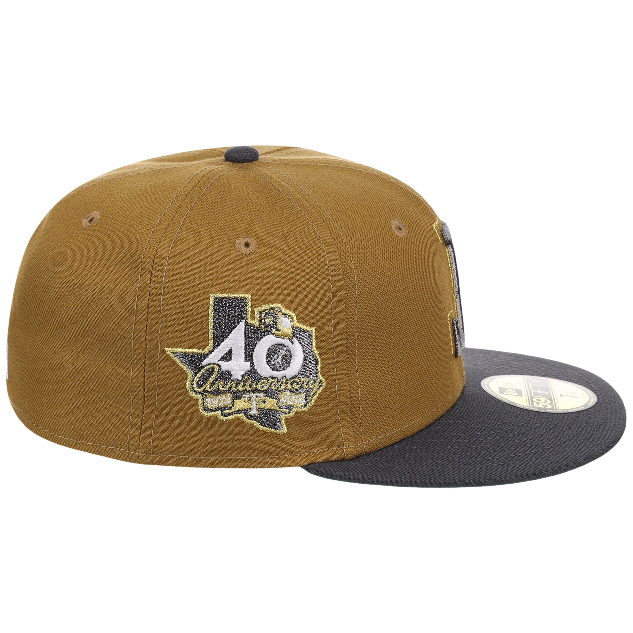 Texas Rangers MLB Flipmode 2.0 New Era 59FIFTY (Gold/Graphite/Kelly Green)