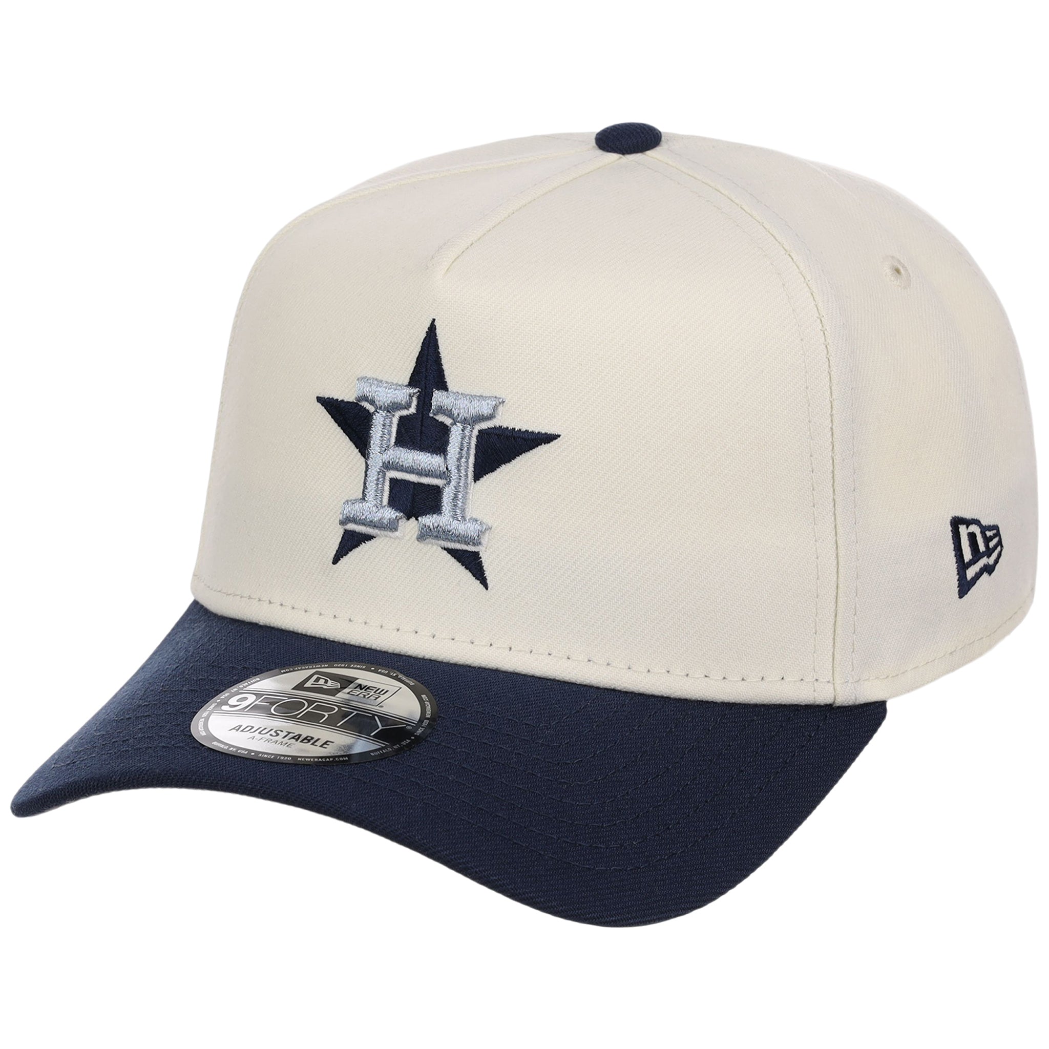 Houston Astros MLB Chrome x Navy FASHION CORE New Era 9FORTY A-Frame
