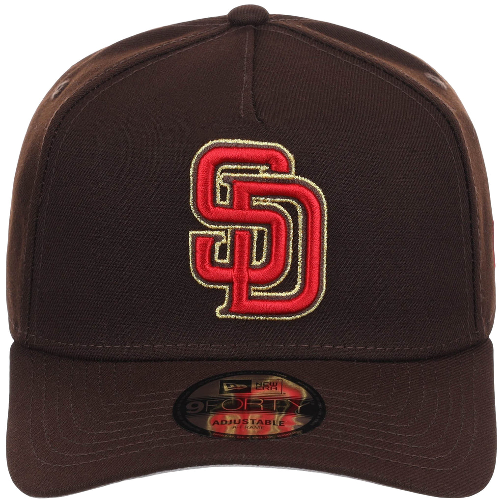 San Diego Padres MLB Burnt Wood FASHION CORE New Era 9FORTY A-Frame