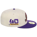 Utah Jazz NBA Chrome OTC New Era 59FIFTY (Chrome/Purple)
