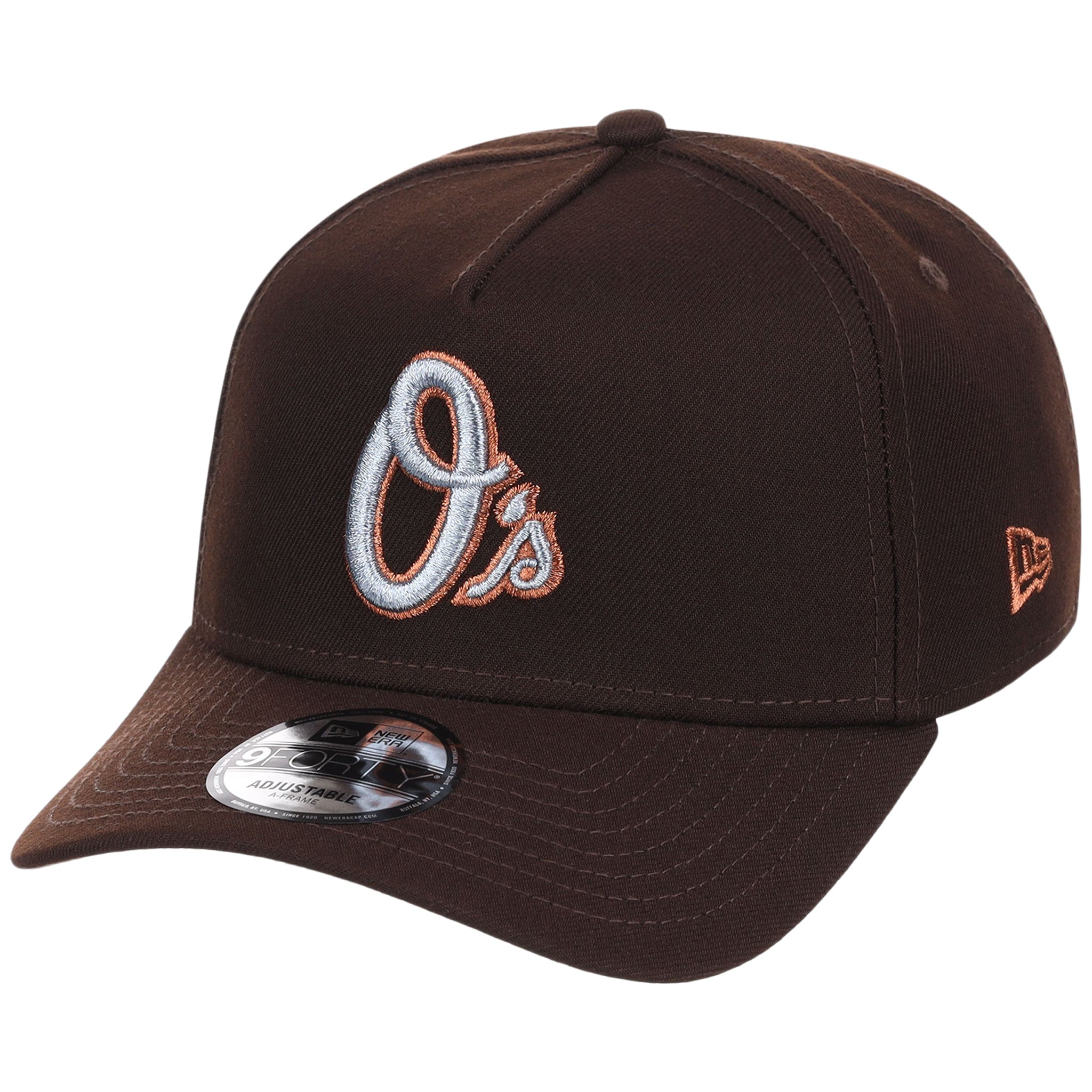 Baltimore Orioles MLB Frosted Bark New Era 9FORTY A-Frame