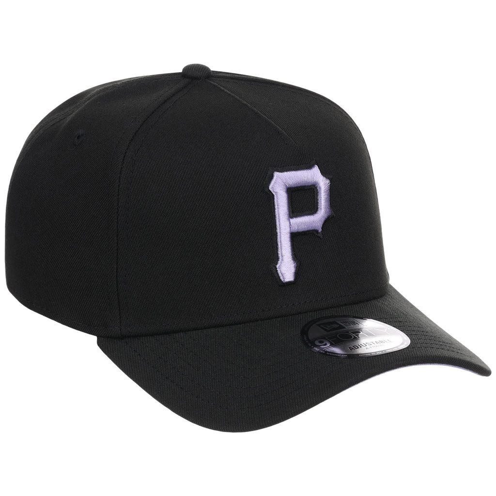 Pittsburgh Pirates MLB Black x Lavender FASHION CORE New Era 9FORTY A-Frame