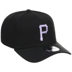 Pittsburgh Pirates MLB Black x Lavender FASHION CORE New Era 9FORTY A-Frame