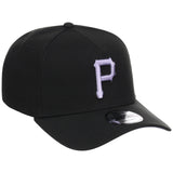 Pittsburgh Pirates MLB Black x Lavender FASHION CORE New Era 9FORTY A-Frame