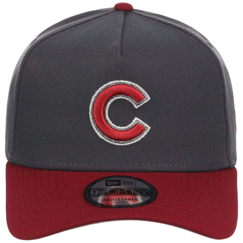 Chicago Cubs MLB Graphite x Cardinal FASHION CORE New Era 9FORTY A-Frame