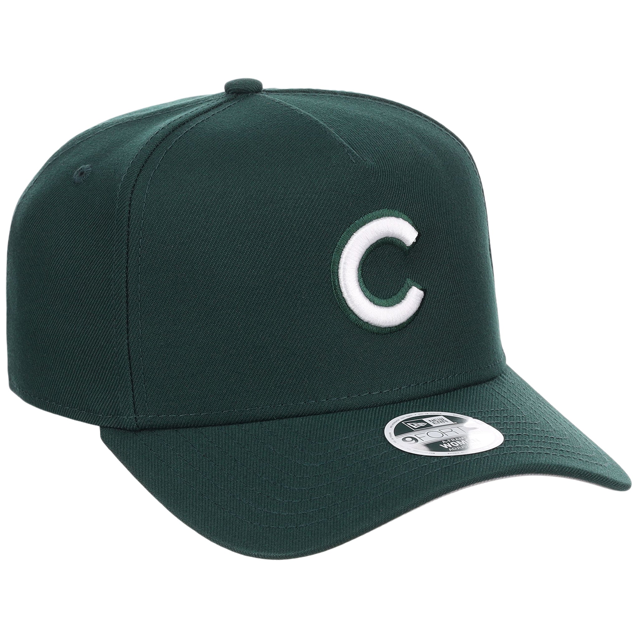 Chicago Cubs Women's New Era 9FORTY Dark Green A-Frame