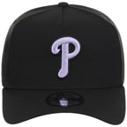 Philadelphia Phillies MLB Black x Lavender FASHION CORE New Era 9FORTY A-Frame