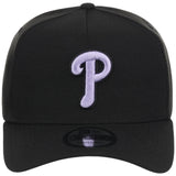 Philadelphia Phillies MLB Black x Lavender FASHION CORE New Era 9FORTY A-Frame