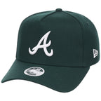 Atlanta Braves Women's New Era 9FORTY Dark Green A-Frame