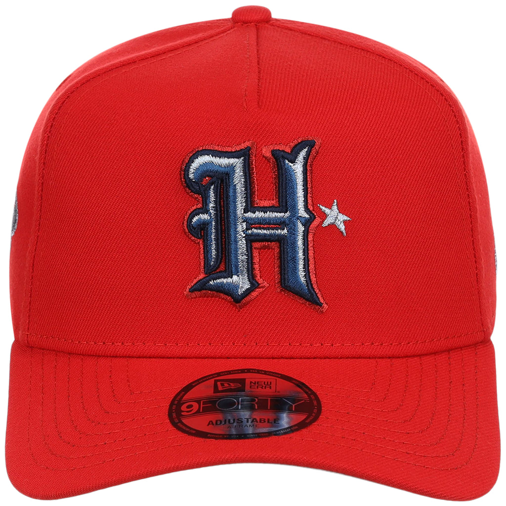 Houston Texans 'H' (Red/Red) Houston Crown the City New Era 9FORTY A-Frame