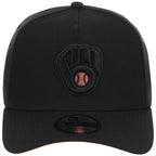 Milwaukee Brewers MLB Black x Rust FASHION CORE New Era 9FORTY A-Frame